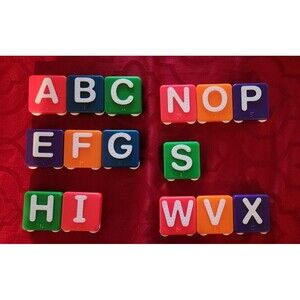 *^VTG FISHER PRICE Learning Sensation Play Replacement Letters, lot of 15